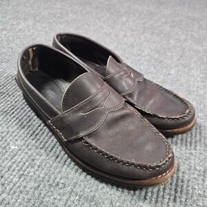 Bills Khakis X Rancourt Driving‎ Shoes Mens 9 D Brown Leather Lactae Hevea USA